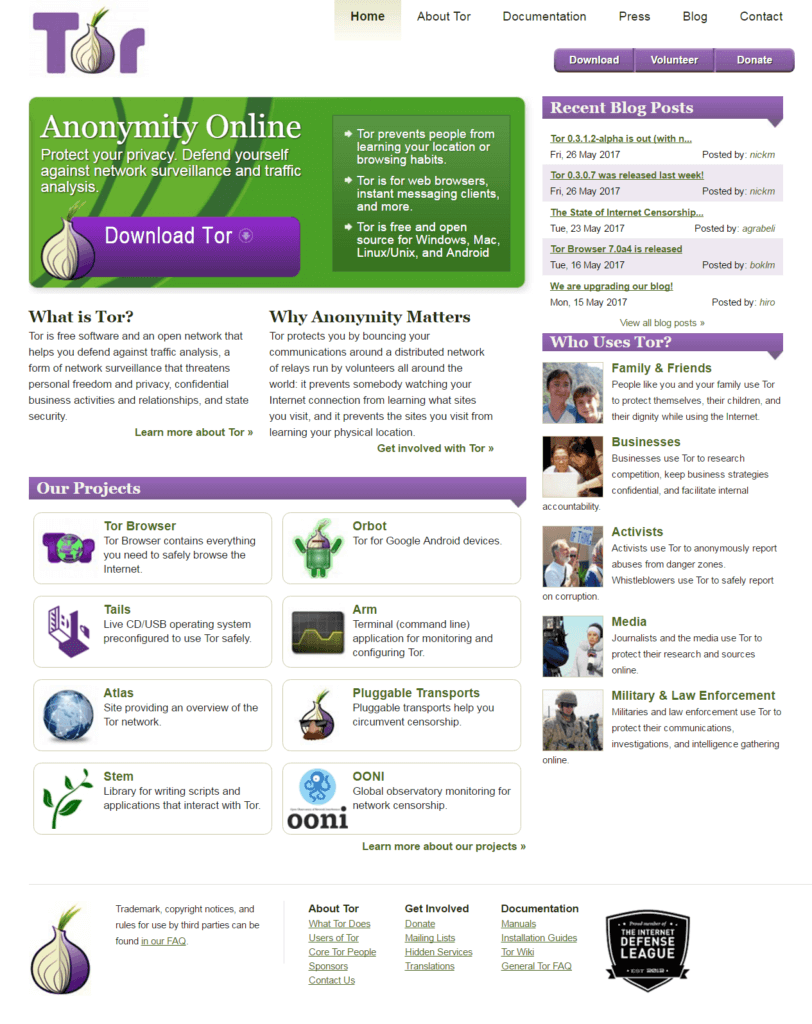 websites on tor browser